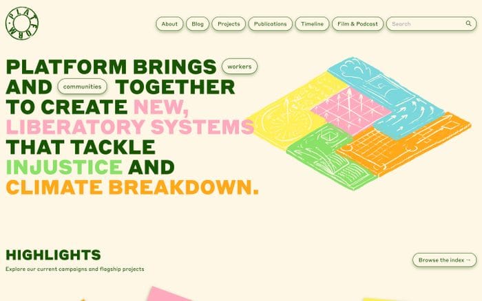 Platform website preview