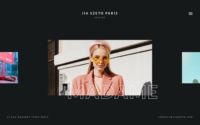 Jia Szeto website preview
