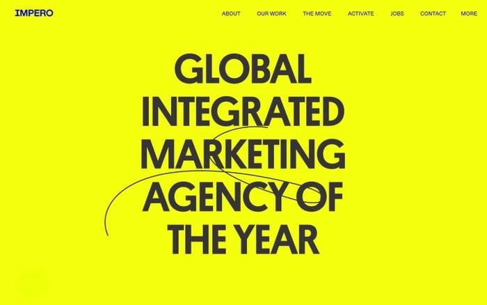 Impero website preview