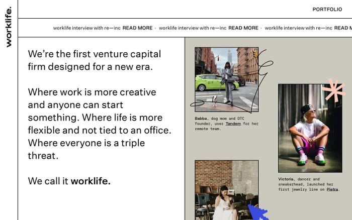worklife. website preview