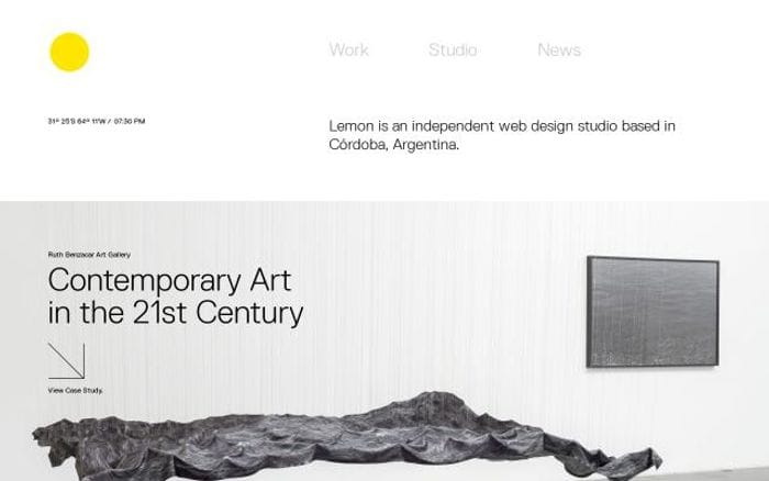 Studiolemon website preview