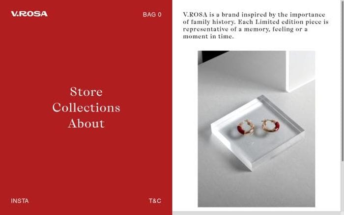 V-rosa website preview