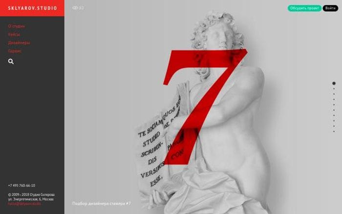 Sklyarovstudio website preview