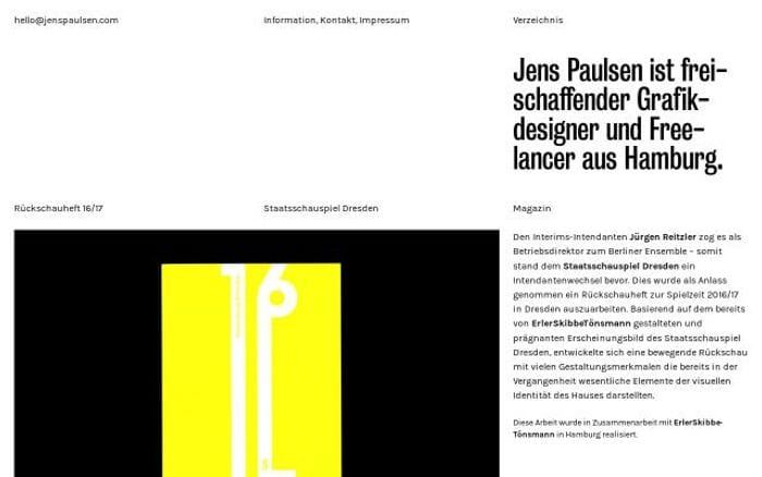 Jenspaulsen website preview