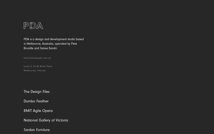 Studiopda website preview