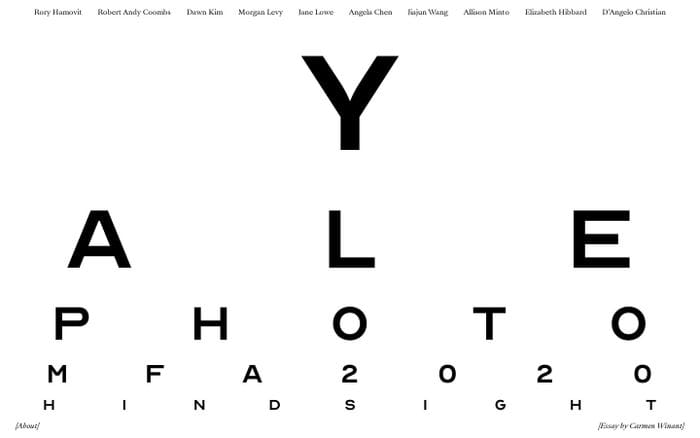 Hindsight 2020 - Yale Photo MFA website preview