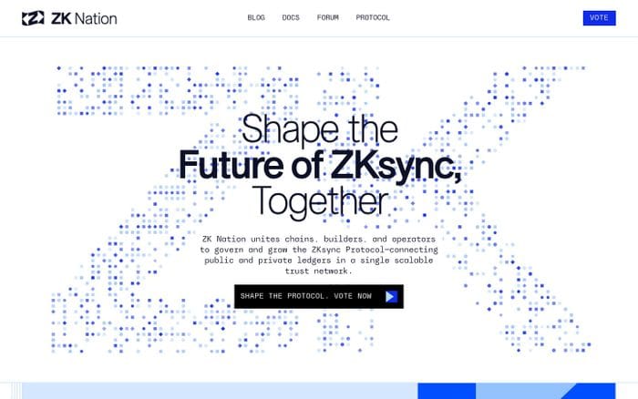 ZK Nation website preview