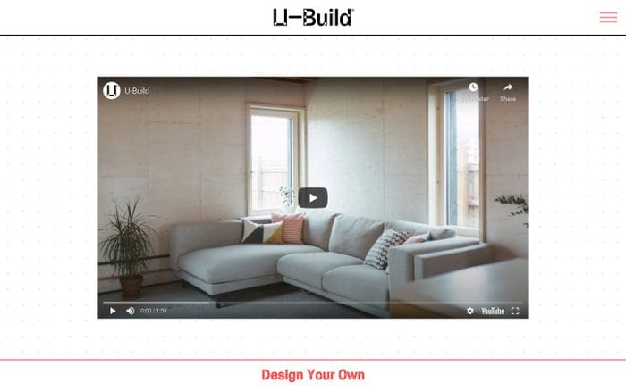U-Build website preview