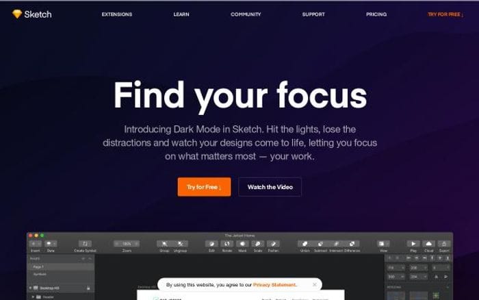 Sketchapp website preview