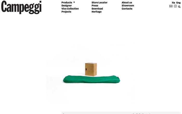 Campeggi Design website preview