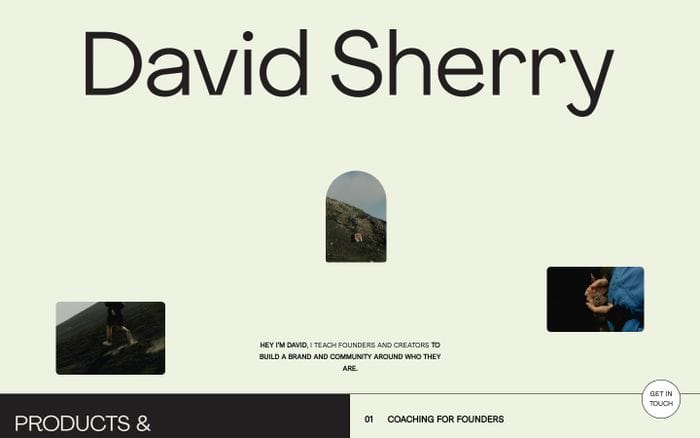 David Sherry website preview