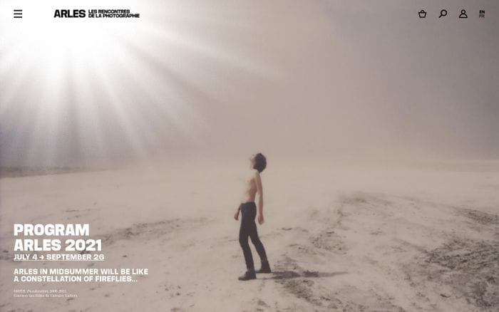 Les Rencontre d'Arles website preview