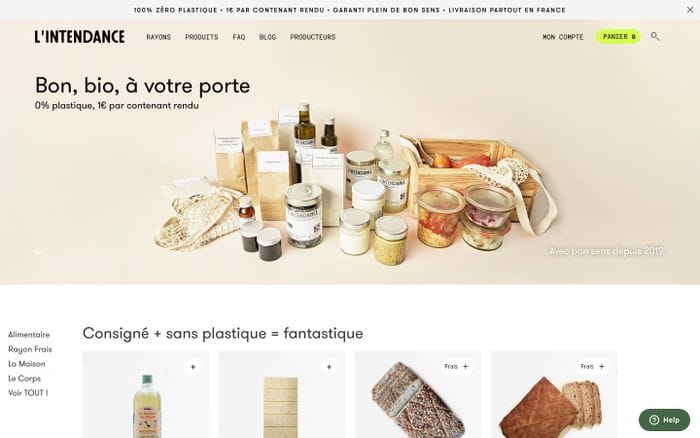 L'intendance website preview