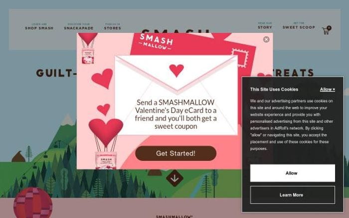 Smashmallow website preview