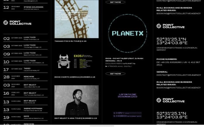 Point Collective website preview