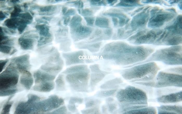 Column A website preview