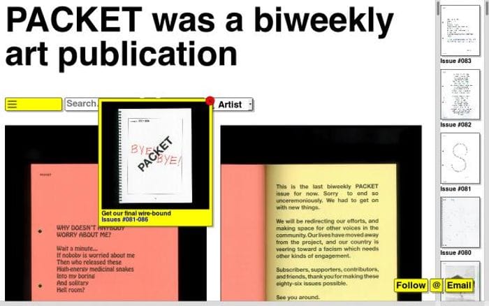 Packet-biweekly website preview