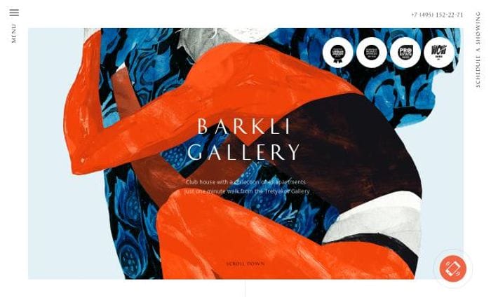 Barkligallery website preview