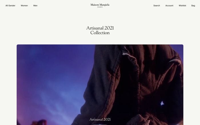 Maison Margiela website preview