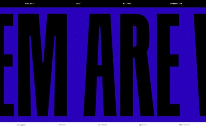 They The Them Are We website preview
