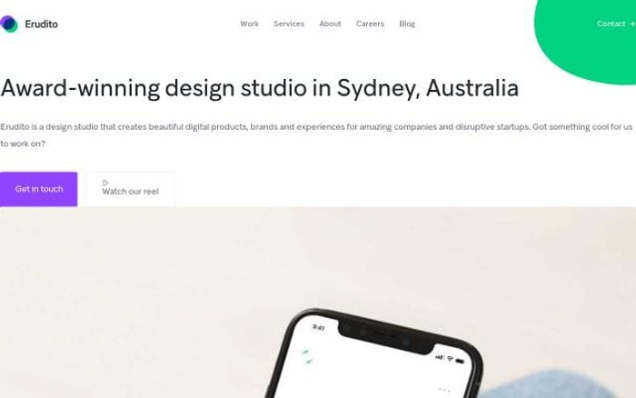Erudi website preview