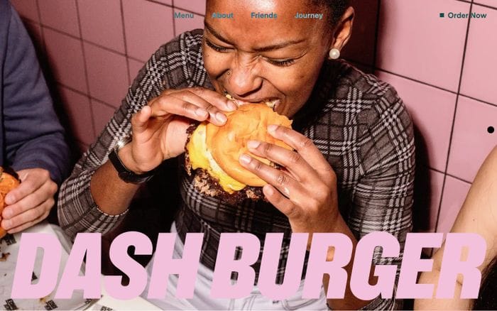 Dashburger website preview