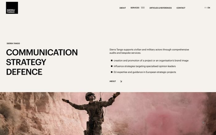 Sierra Tango website preview