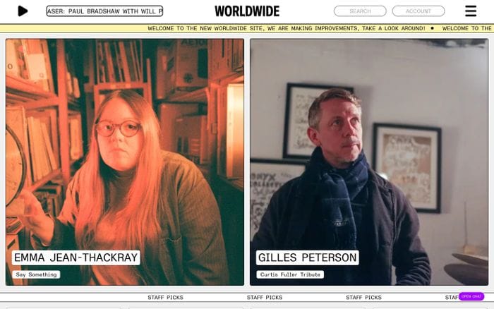 Worldwide FM website preview