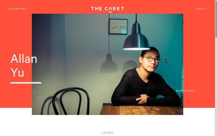 Thecaret website preview