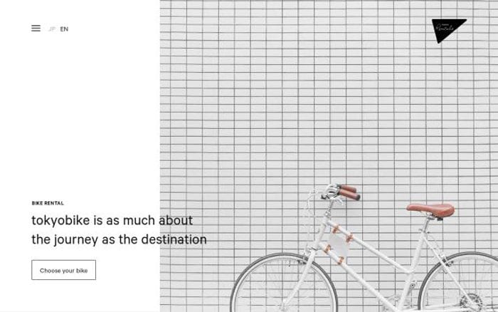 Tokyobikerentals website preview