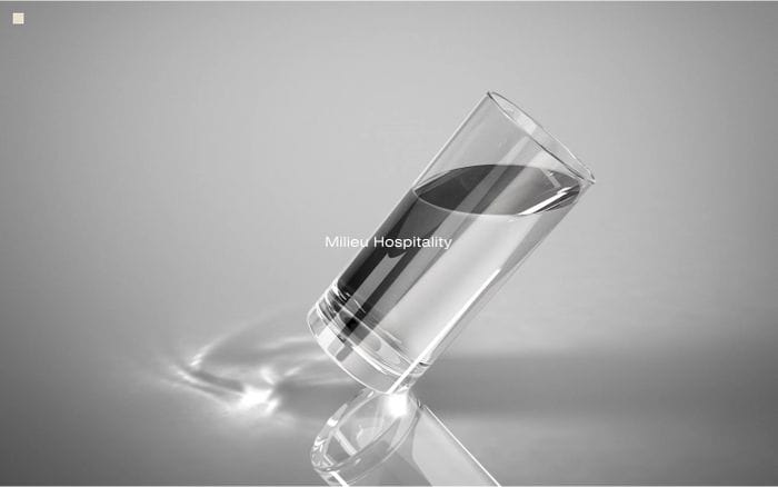 Milieu Hospitality website preview