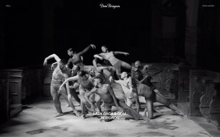 Lady Gaga & Dom Pérignon website preview