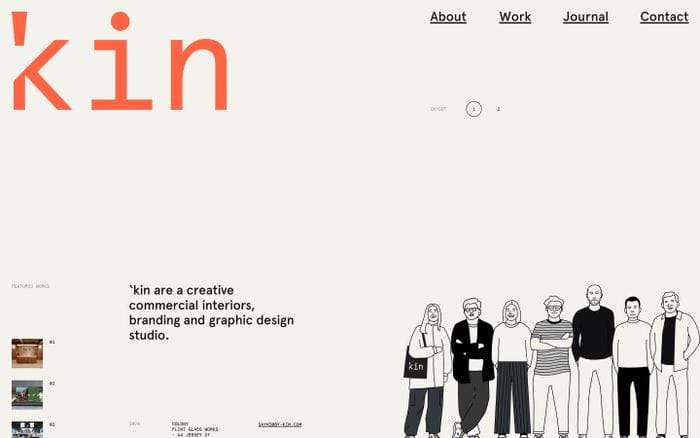 Kin website preview