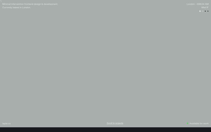 Tayte website preview