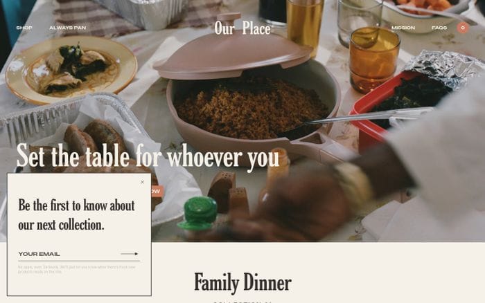 Our Place website preview