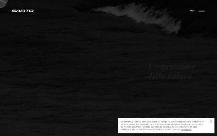 Sartobikes website preview