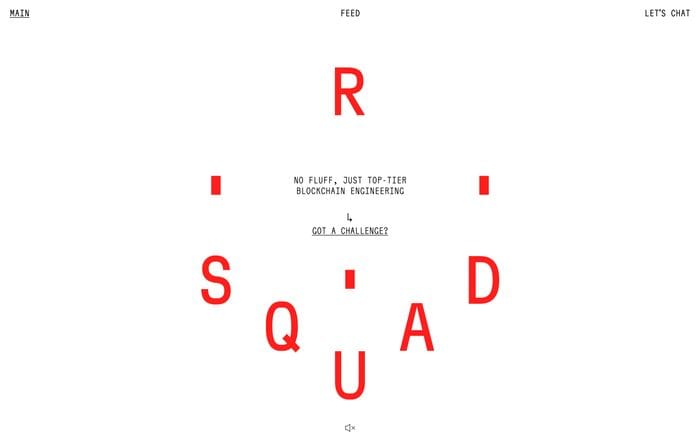 RSquad Blockchain Lab website preview