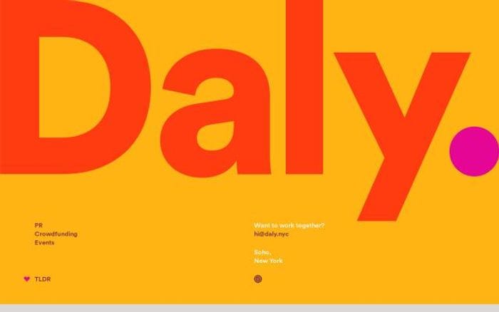 Daly website preview
