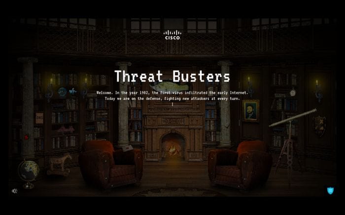 Cisco Threat Busters website preview