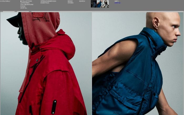 A-Cold-wall website preview