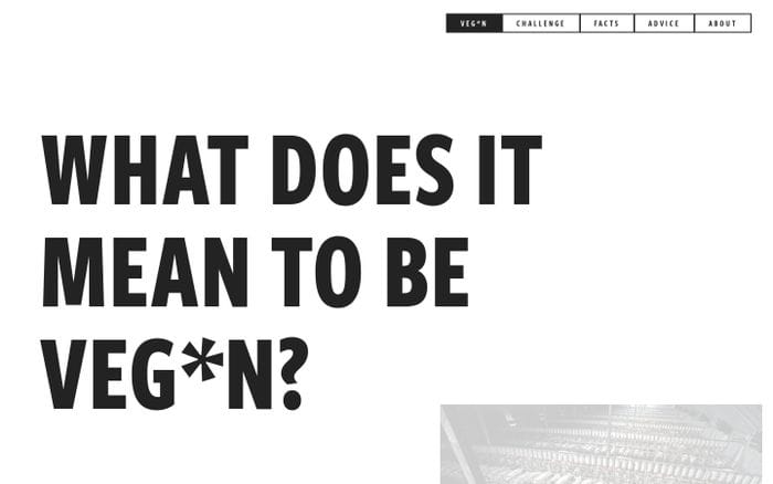 VEG*N website preview