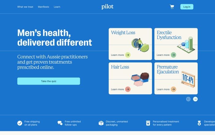 Pilot website preview