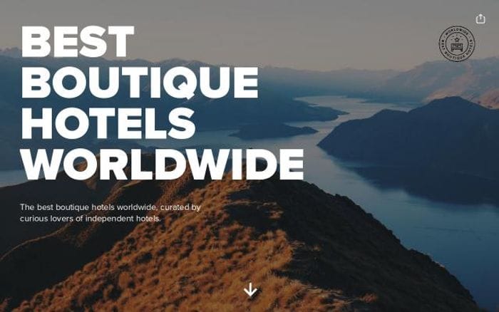 Bestboutiquehotelsworldwide website preview