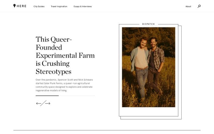 Here website preview
