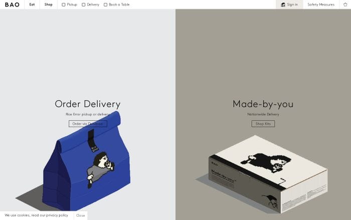 Bao website preview