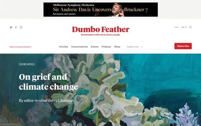 Dumbofeather website preview