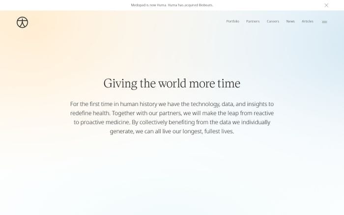 Huma website preview