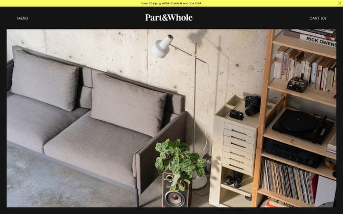 Part & Whole website preview