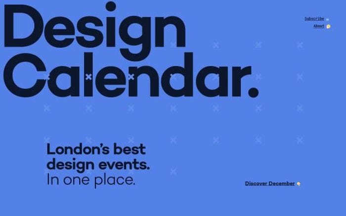 Designcalendar website preview