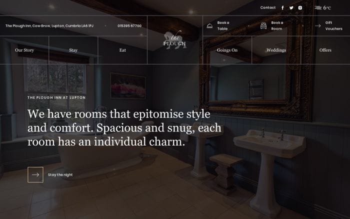 Lake District B&B | Hotels in Kirby Lonsdale, Cumbria website preview